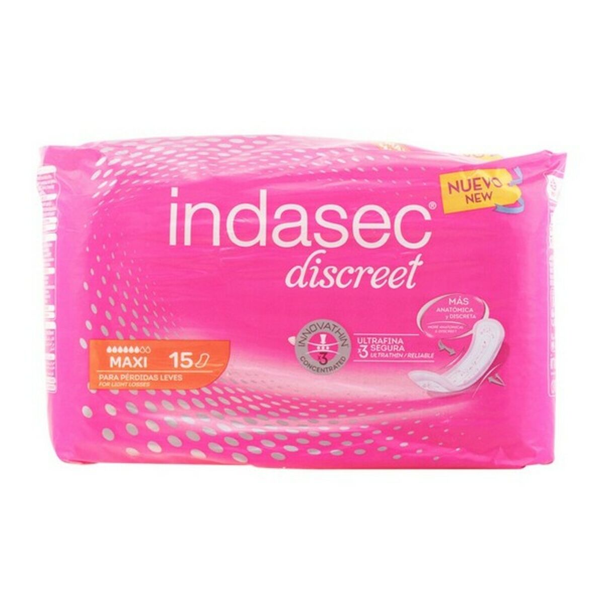 Compresses pour Incontinence Discreet Maxi Indasec (Parapharmacie)
